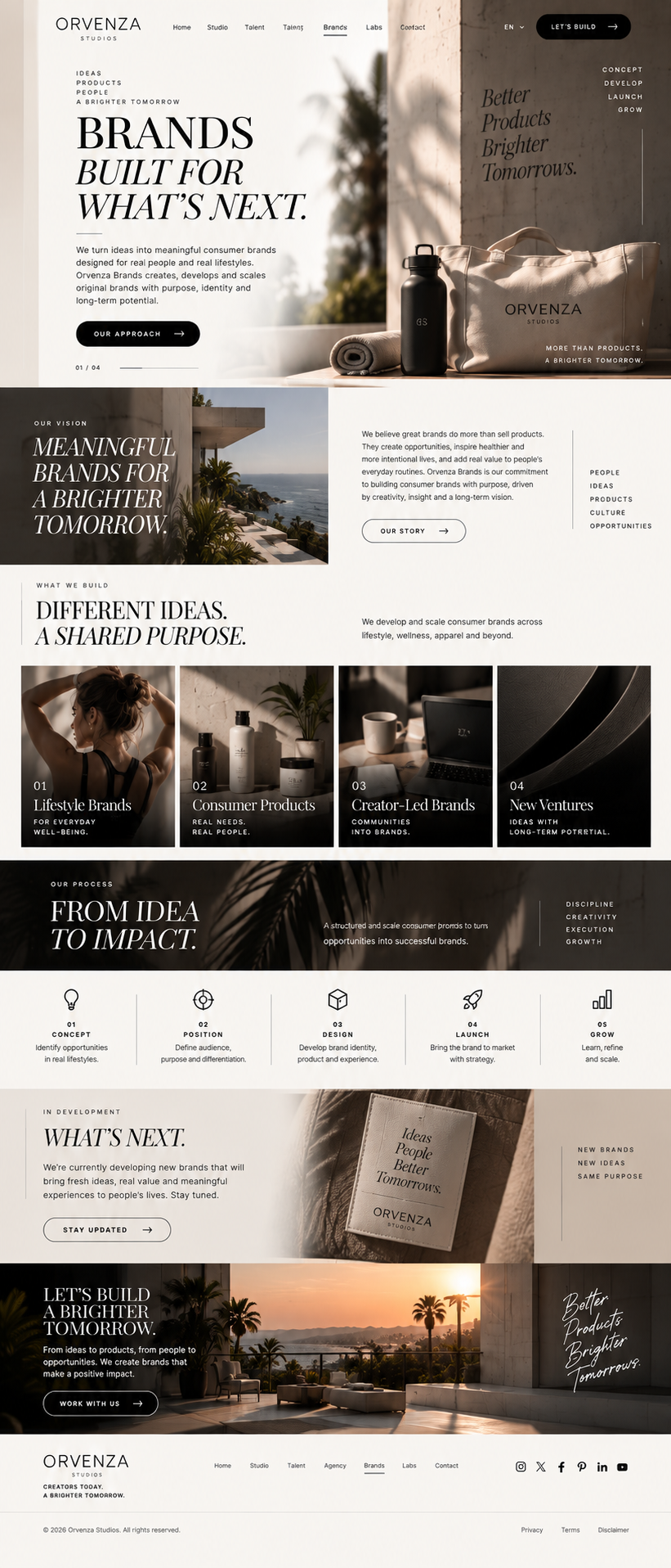 Brands — Orvenza Studios canonical mockup