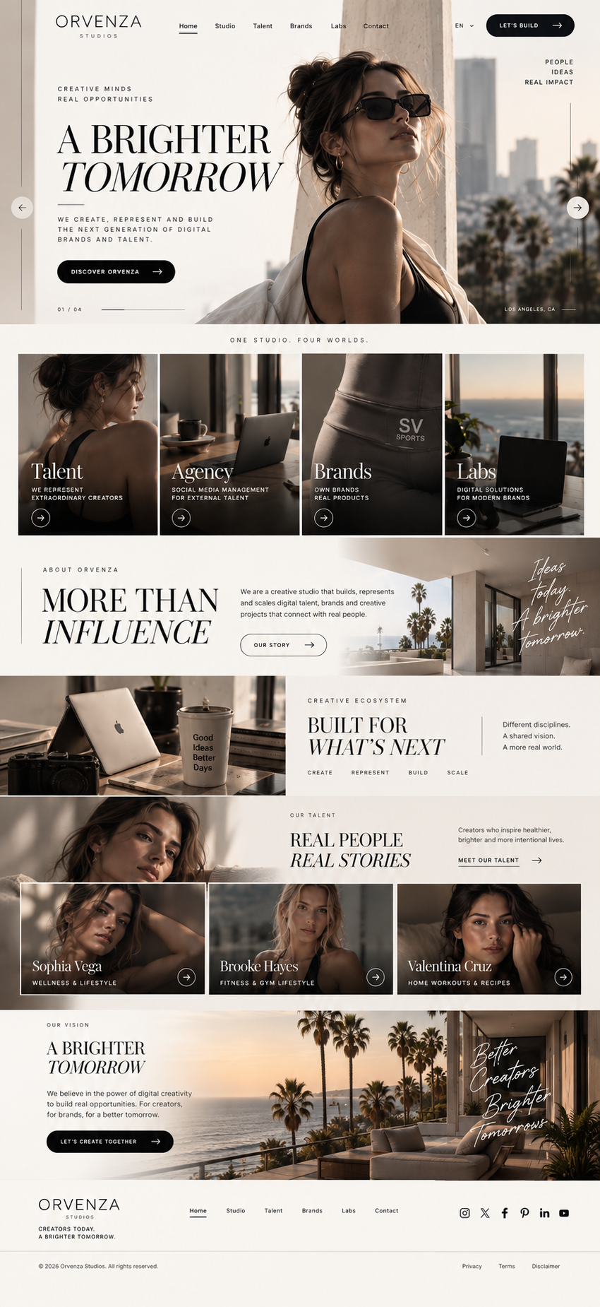 Orvenza Studios canonical mockup
