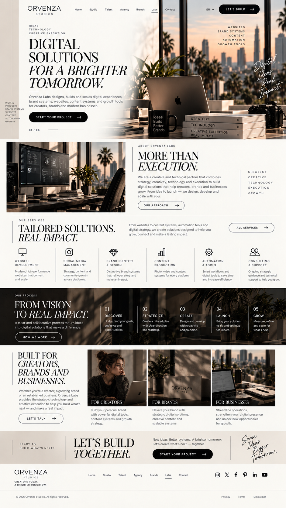 Labs — Orvenza Studios canonical mockup