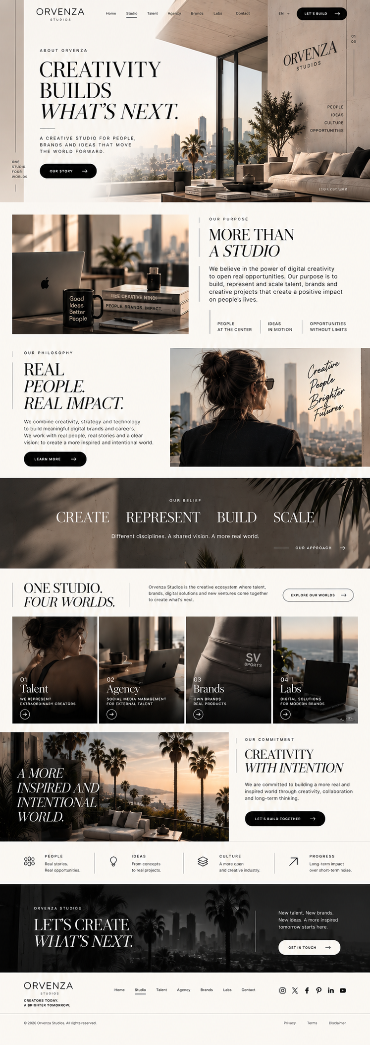 Studio — Orvenza Studios canonical mockup